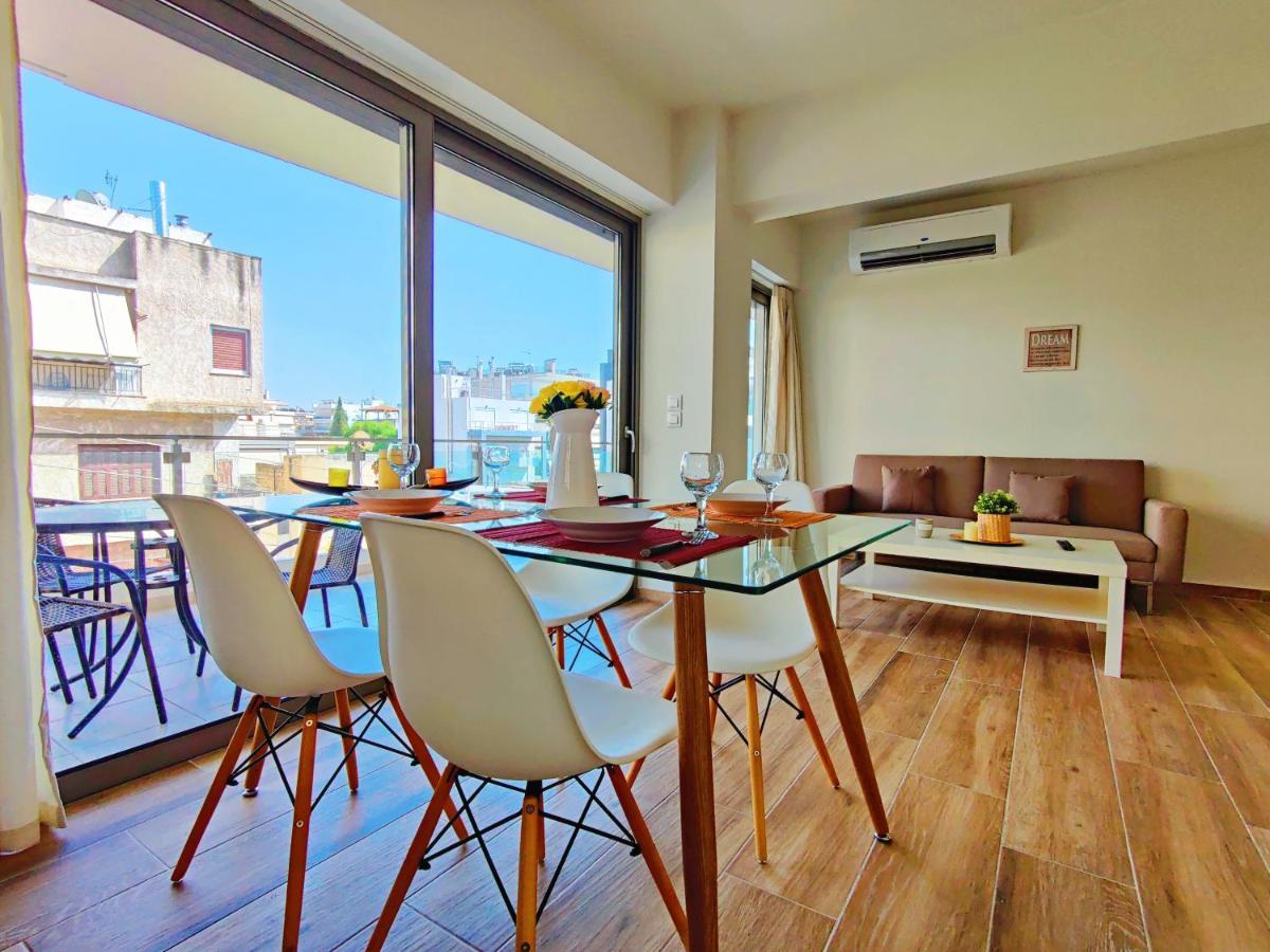 Wsd Luxury Bright 2Bd Apt With Sea View Balcony Atene Esterno foto